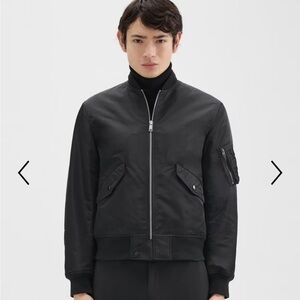 Bomber Puffer Jacket in Recycled Nylon, XL